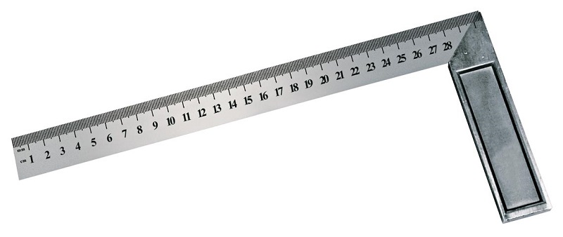 Mega Vinkelhake med linjal på båda sidor, stål, 300 mm
