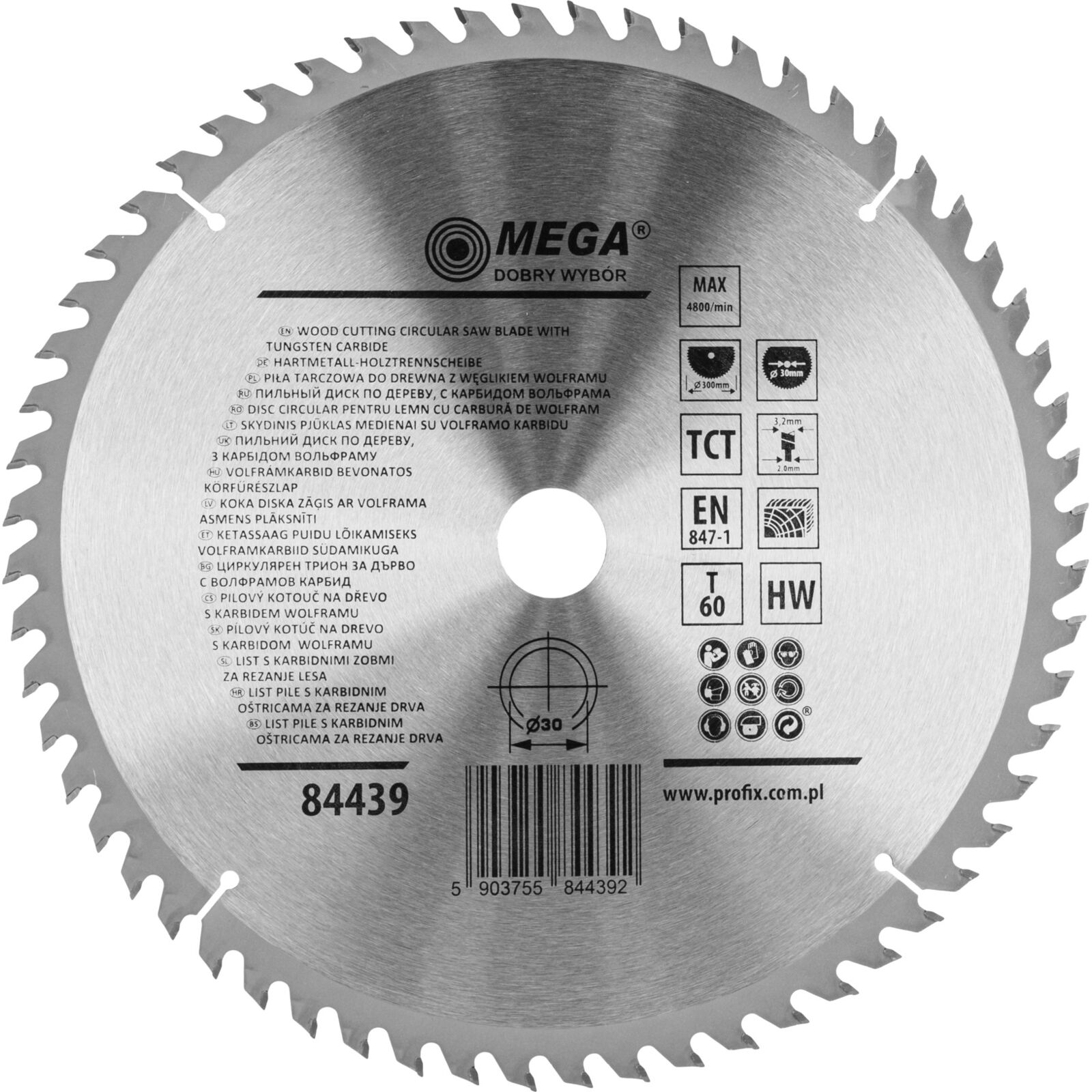 Circular Saw for Wood 300*60T*30 mm