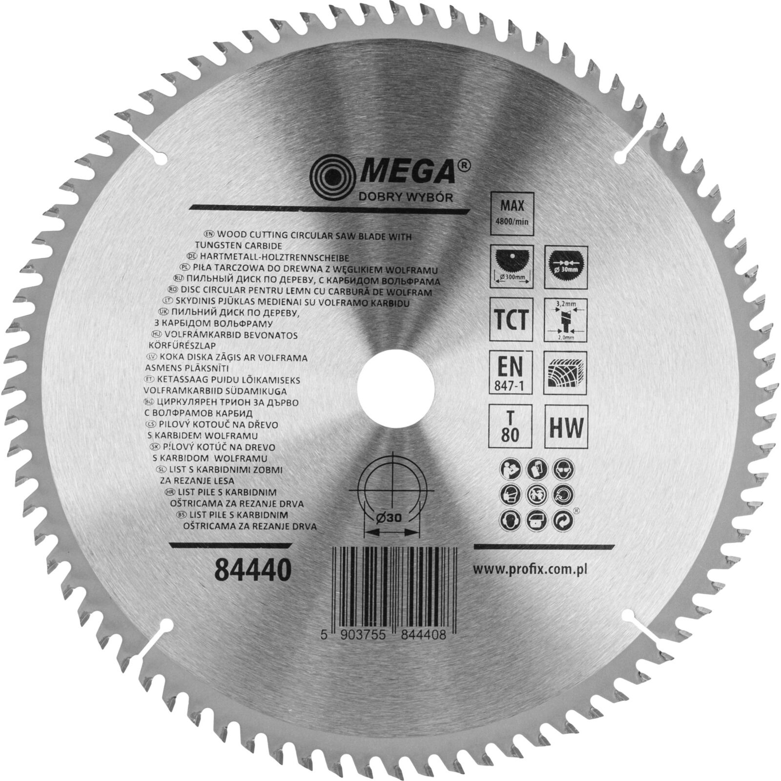 Circular Saw for Wood 300*80T*30 mm