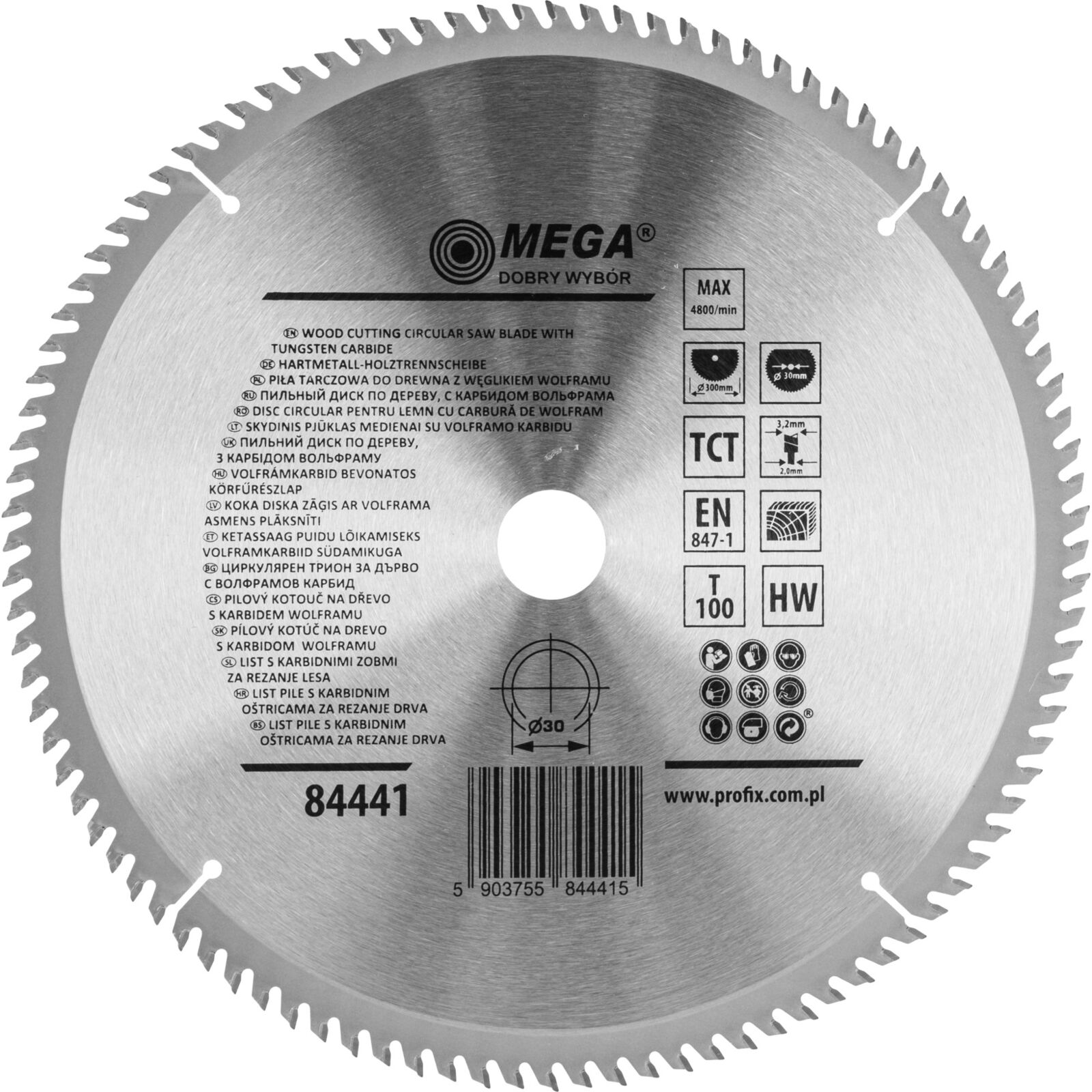 Circular Saw for Wood 300*100T*30 mm