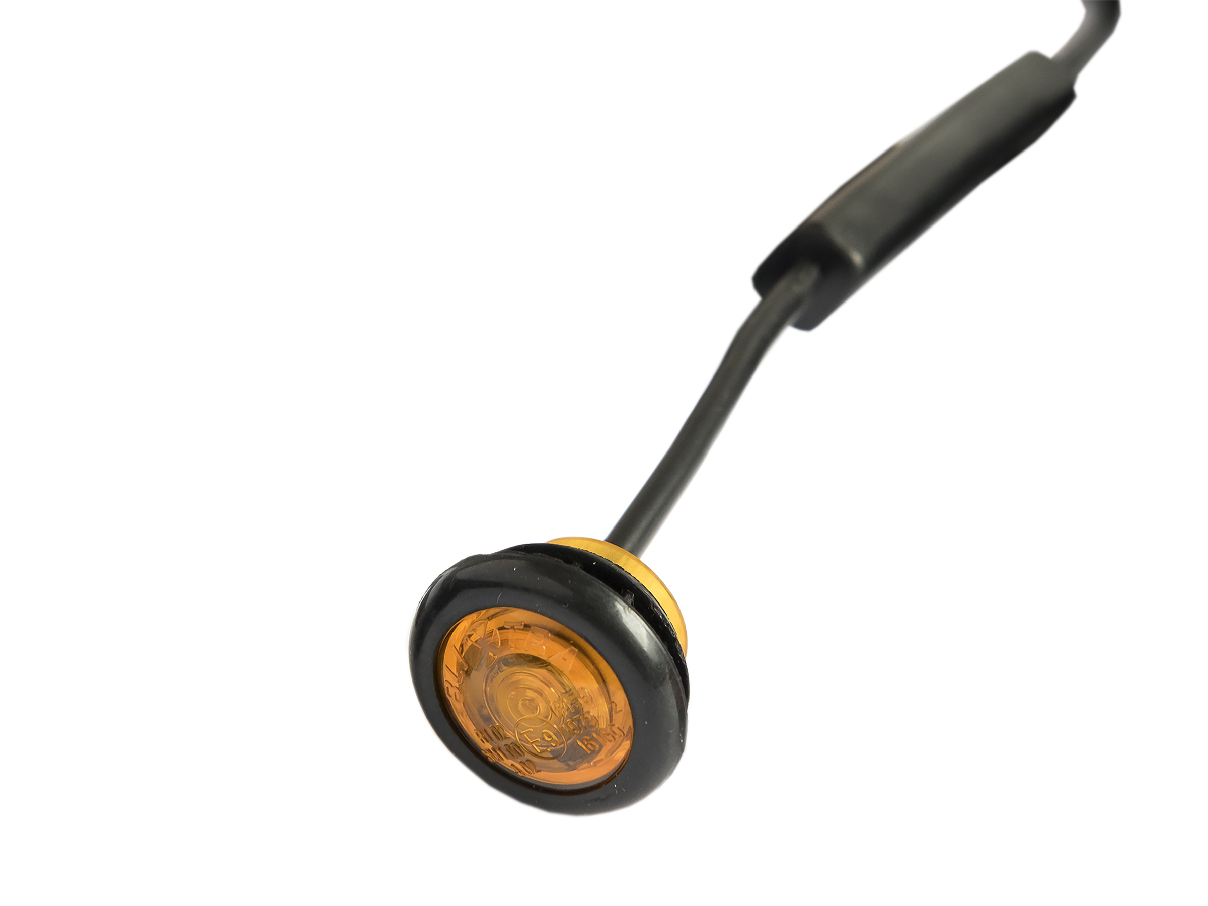 Positionslampa Mini LED orange E-märkt 10-30 V  0,2 m kabel