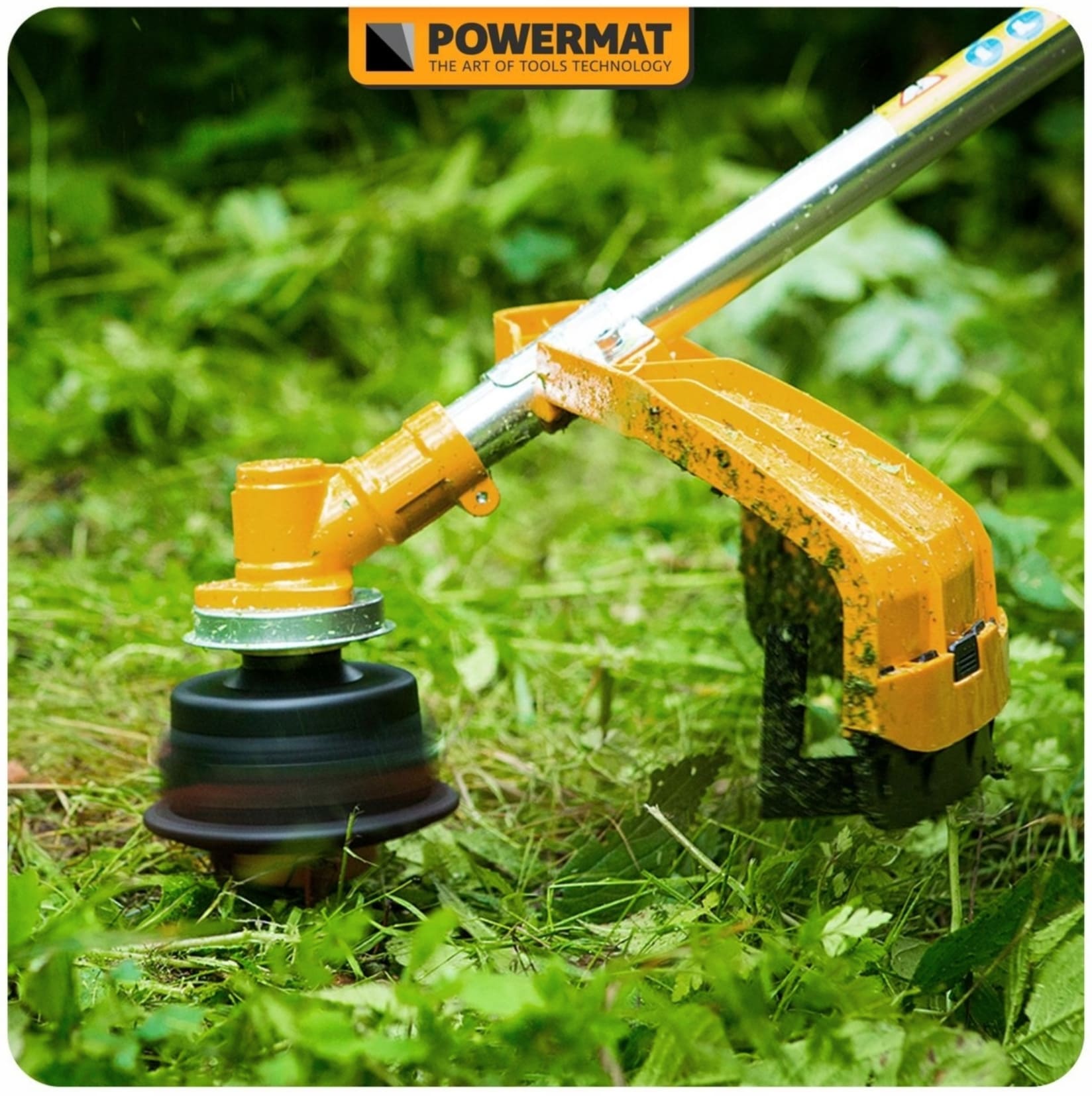Grästrimmer 6Hk 4.4kW 42 cm två-takts bensintrimmer för trädgård, Powermat - 5
