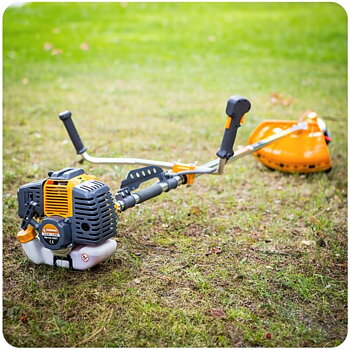 Grästrimmer 6Hk 4.4kW 42 cm två-takts bensintrimmer för trädgård, Powermat
