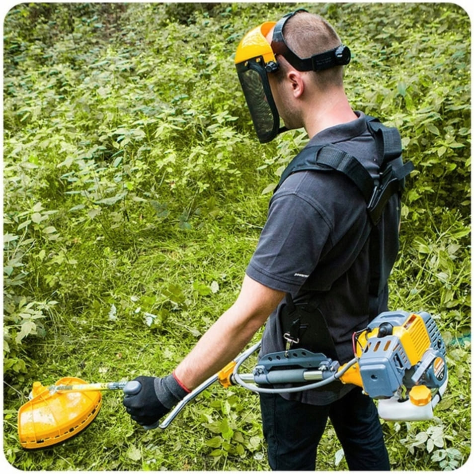 Grästrimmer 6Hk 4.4kW 42 cm två-takts bensintrimmer för trädgård, Powermat - 7