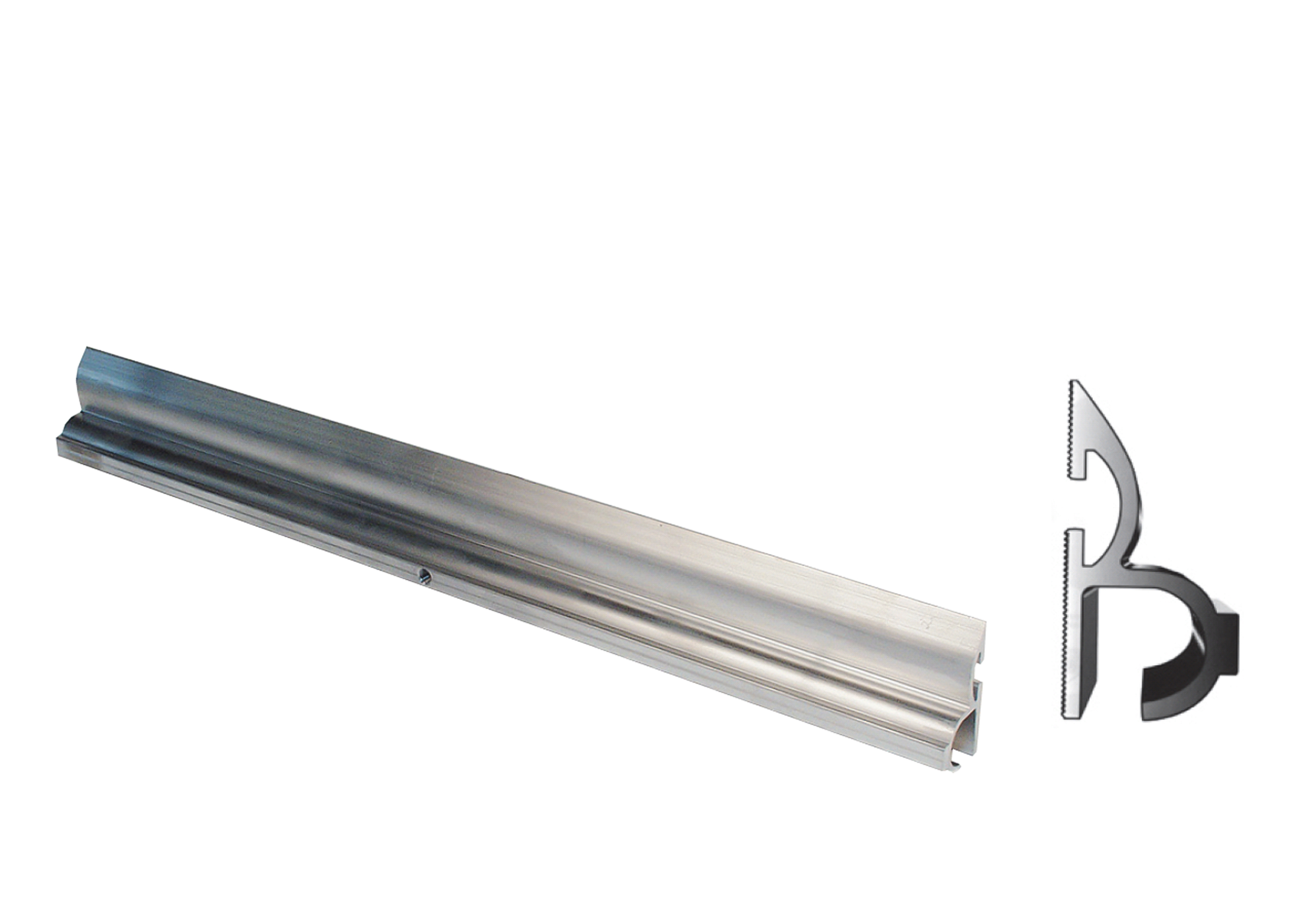 Aluminiumskena 600 mm, kpl – 100 st