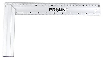 PROLINE TOOLS Vinkelhake med linjal 350 x 190 mm, Aluminium, Proline
