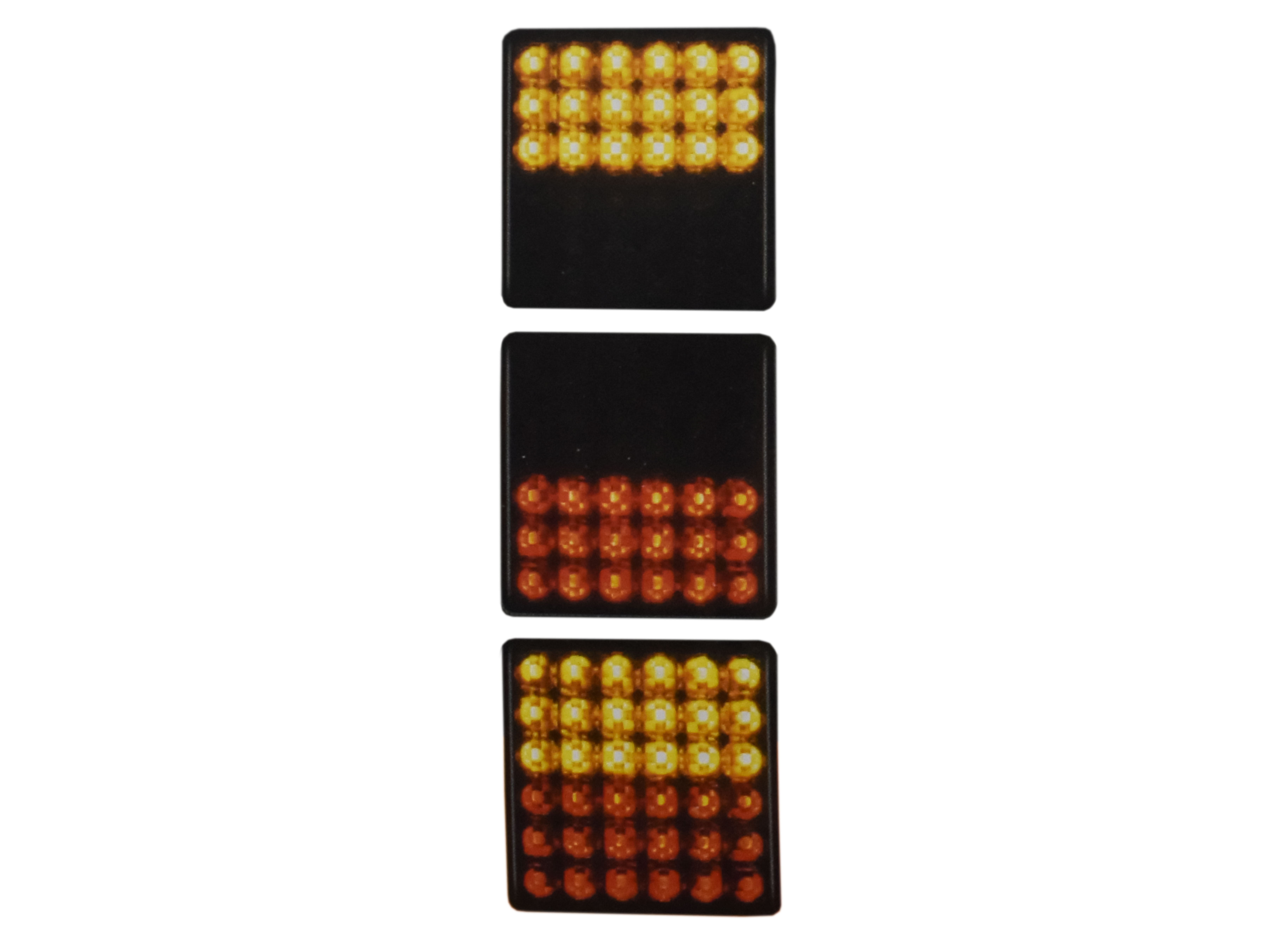 Bak-broms-blinkerslampa LED 24 V 1,5 m Blixtra 80x80 mm - 2