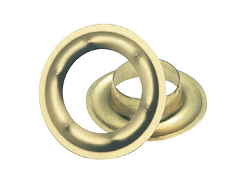 Öljett rund, 35x18 mm mässing