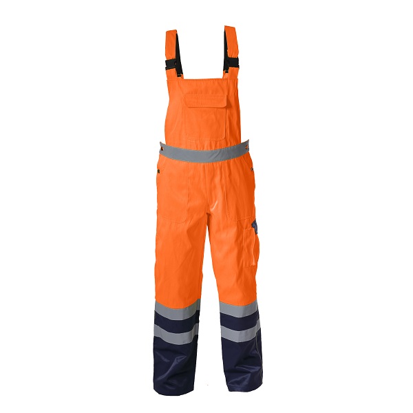 LahtiPro High Vis. Bib Pants Orange, m , CE, LAHTI