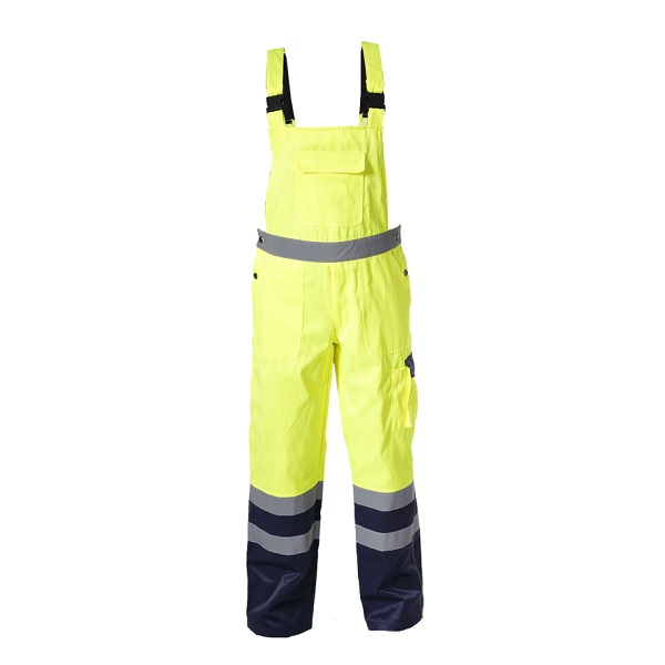 LahtiPro High Vis. Bib Pants Gul, 3Xl , CE, LAHTI