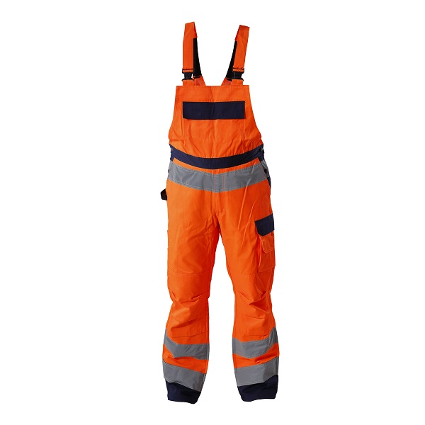 LahtiPro High Vis. Bib Pants Orange Premium, 2Xl , CE, LAHTI