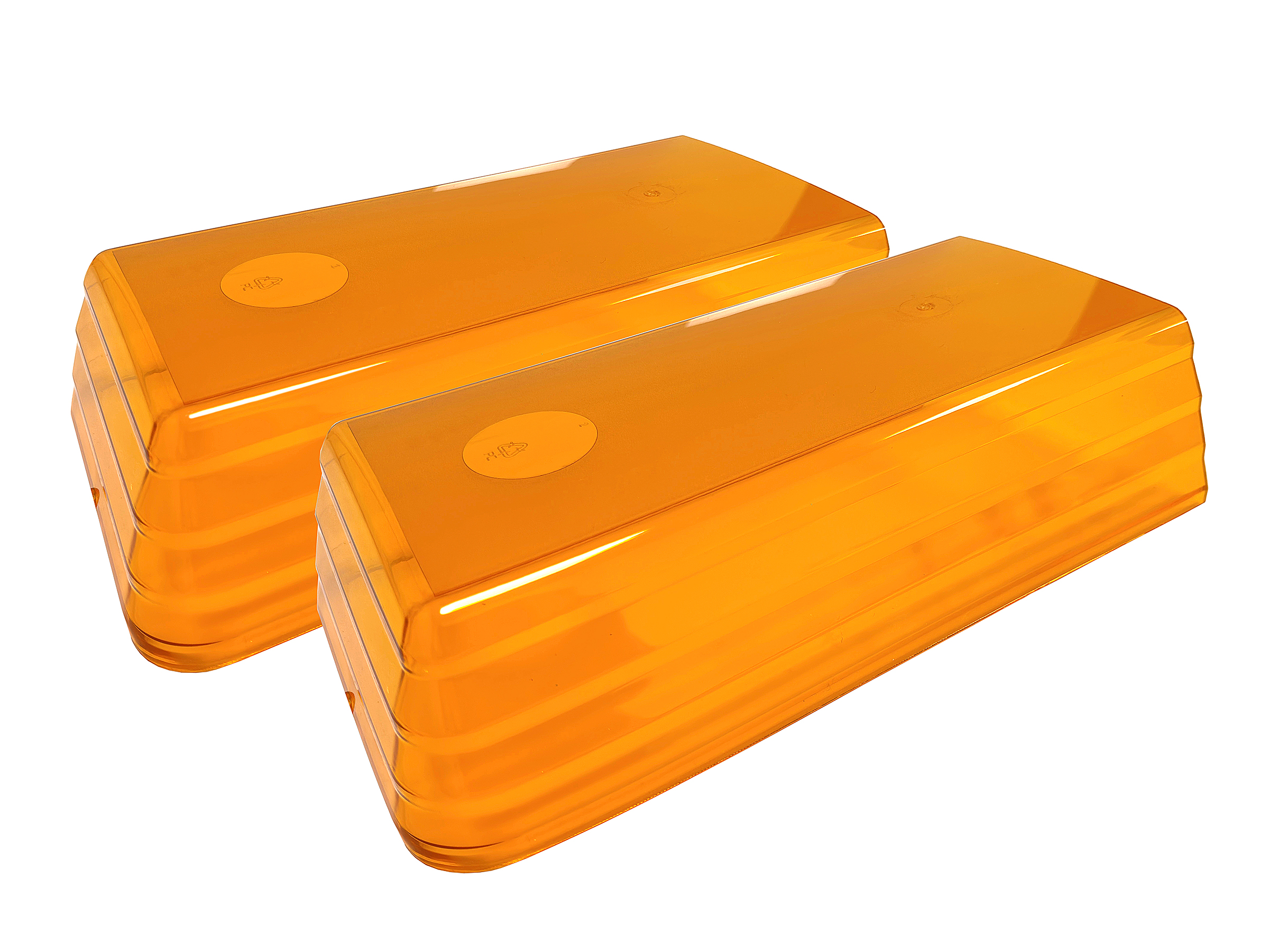 Reservglas serie 60, orange 363 mm ändglas