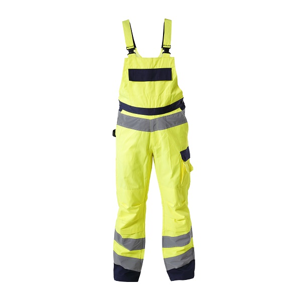 LahtiPro High Vis. Bib Pants Gul Premium, S , CE, LAHTI