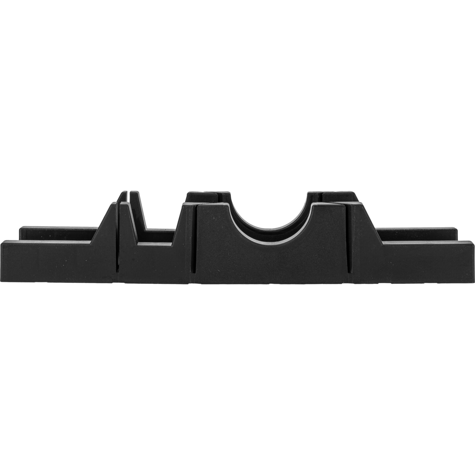 300 mm Mitre Box with Saw. för Cutting 90 and 45. Max. Width of Cutting Panels Up To 65 mm. Supplied with Tenon Saw 300 mm with Plastic Black Handle. Mitre Box Made of Black Plastic. - 4