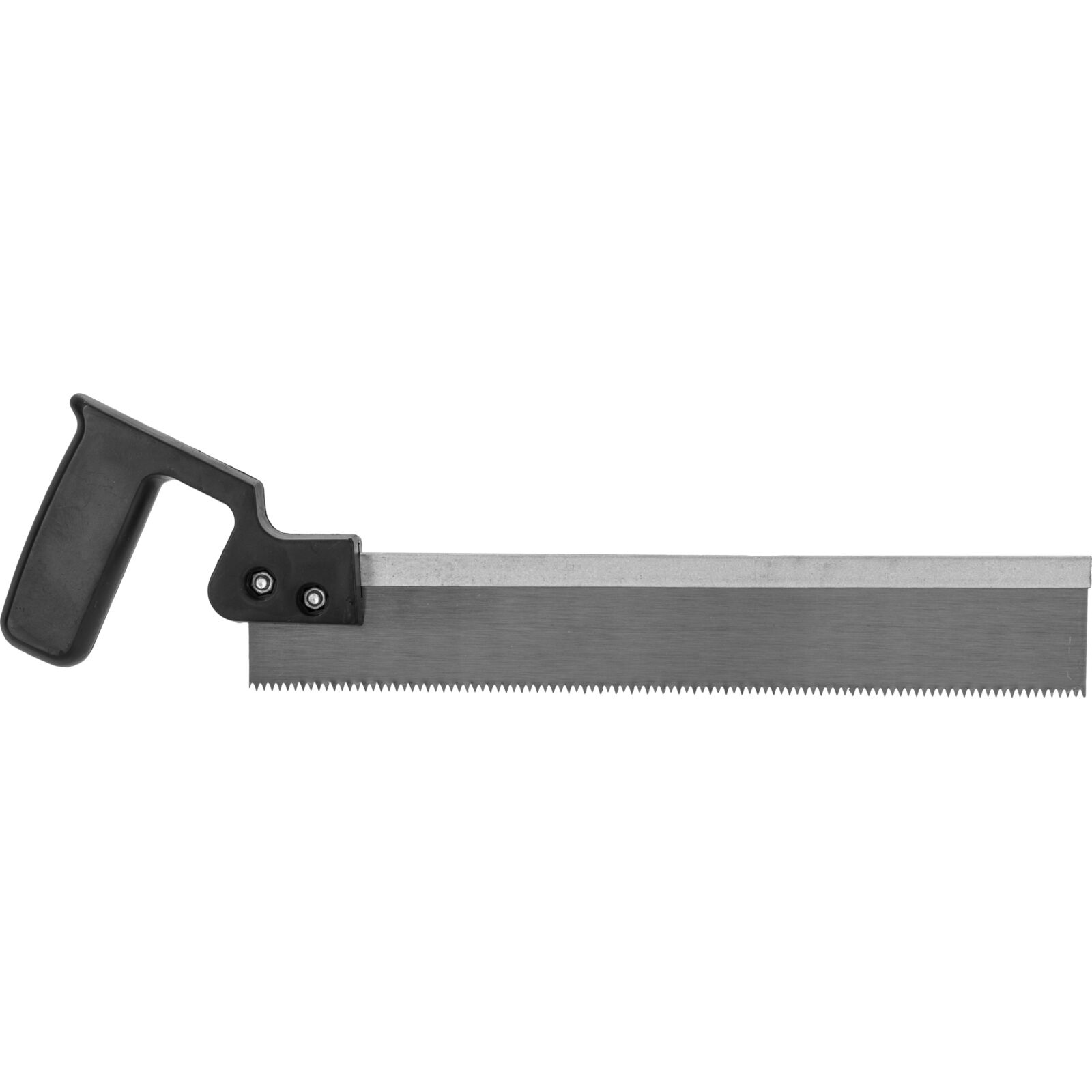 300 mm Mitre Box with Saw. för Cutting 90 and 45. Max. Width of Cutting Panels Up To 65 mm. Supplied with Tenon Saw 300 mm with Plastic Black Handle. Mitre Box Made of Black Plastic. - 3