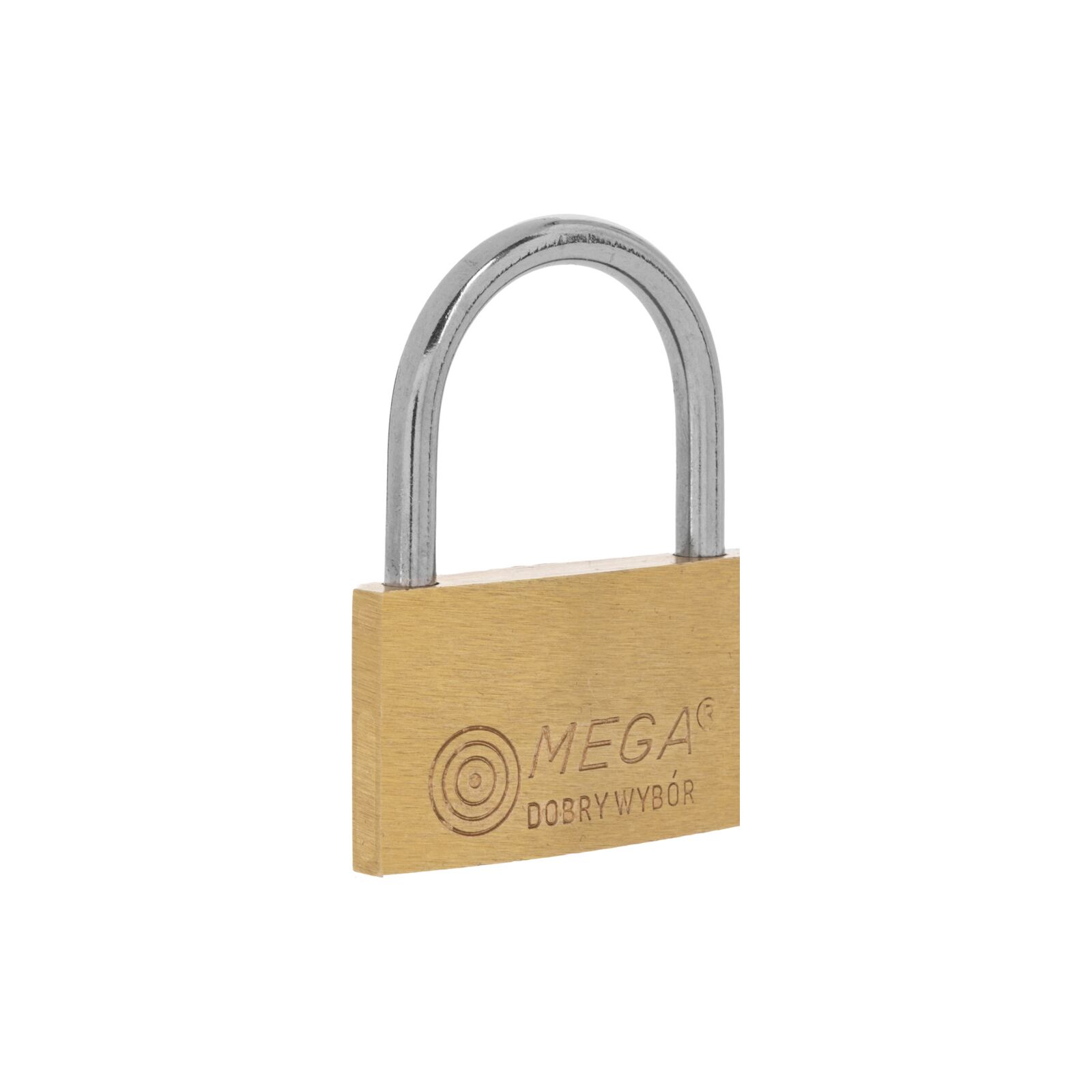 Brass Thin Padlock 20 mm Chrome Plated Shackle. 3 Keys. - 5