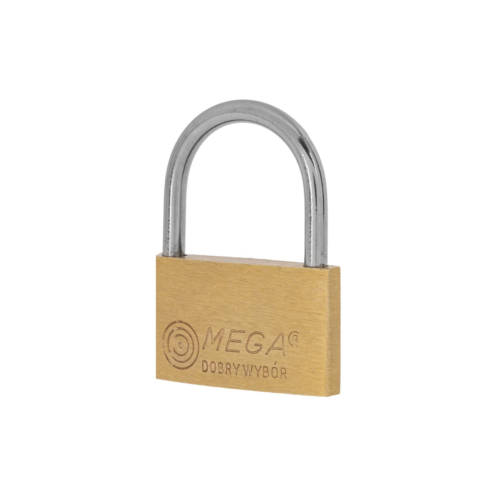 Brass Thin Padlock 20 mm Chrome Plated Shackle. 3 Keys. - 2