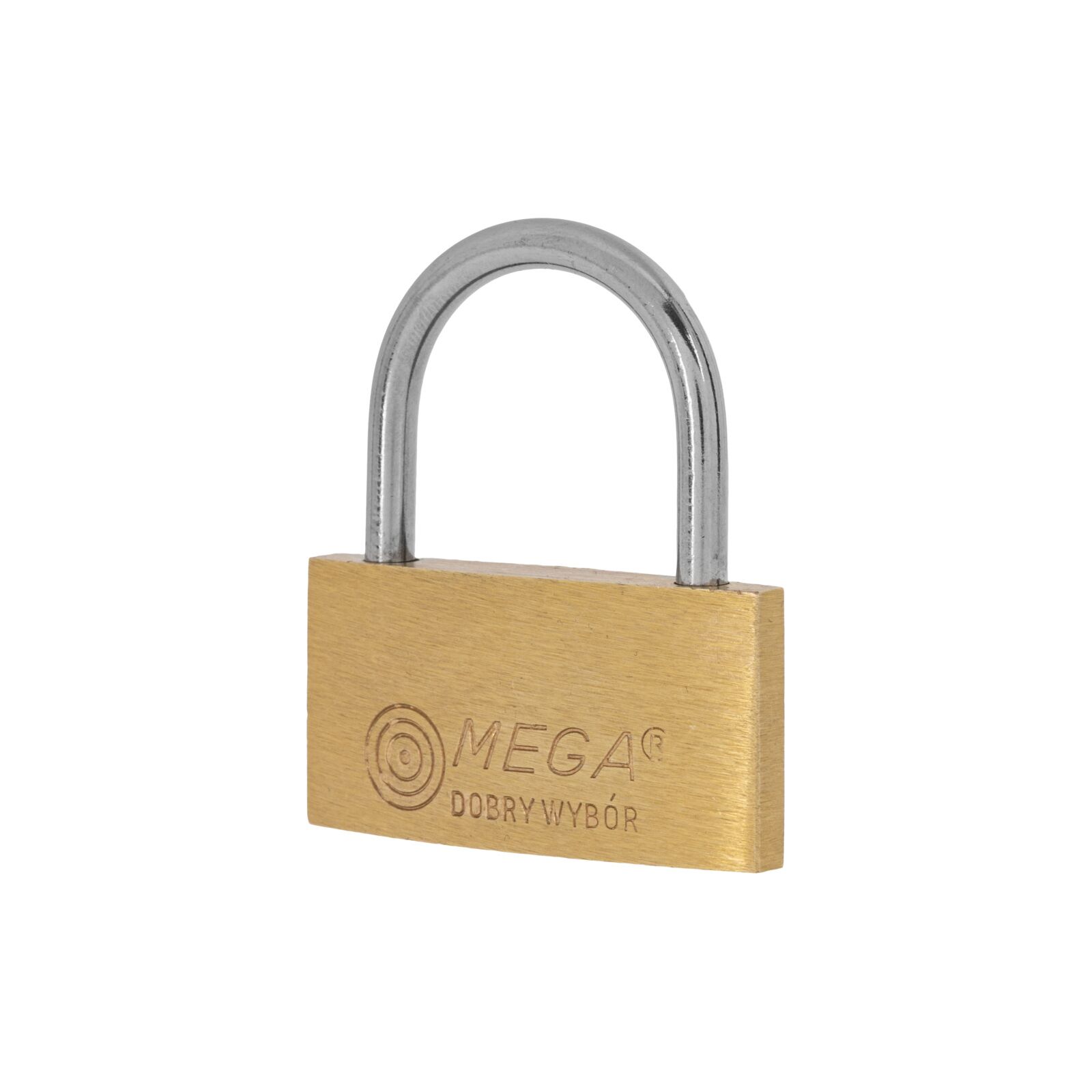 Brass Thin Padlock 40 mm Chrome Plated Shackle. 3 Keys. - 5
