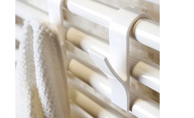 6x Handdukshängare för badrumsradiator, utan borrning, Beast