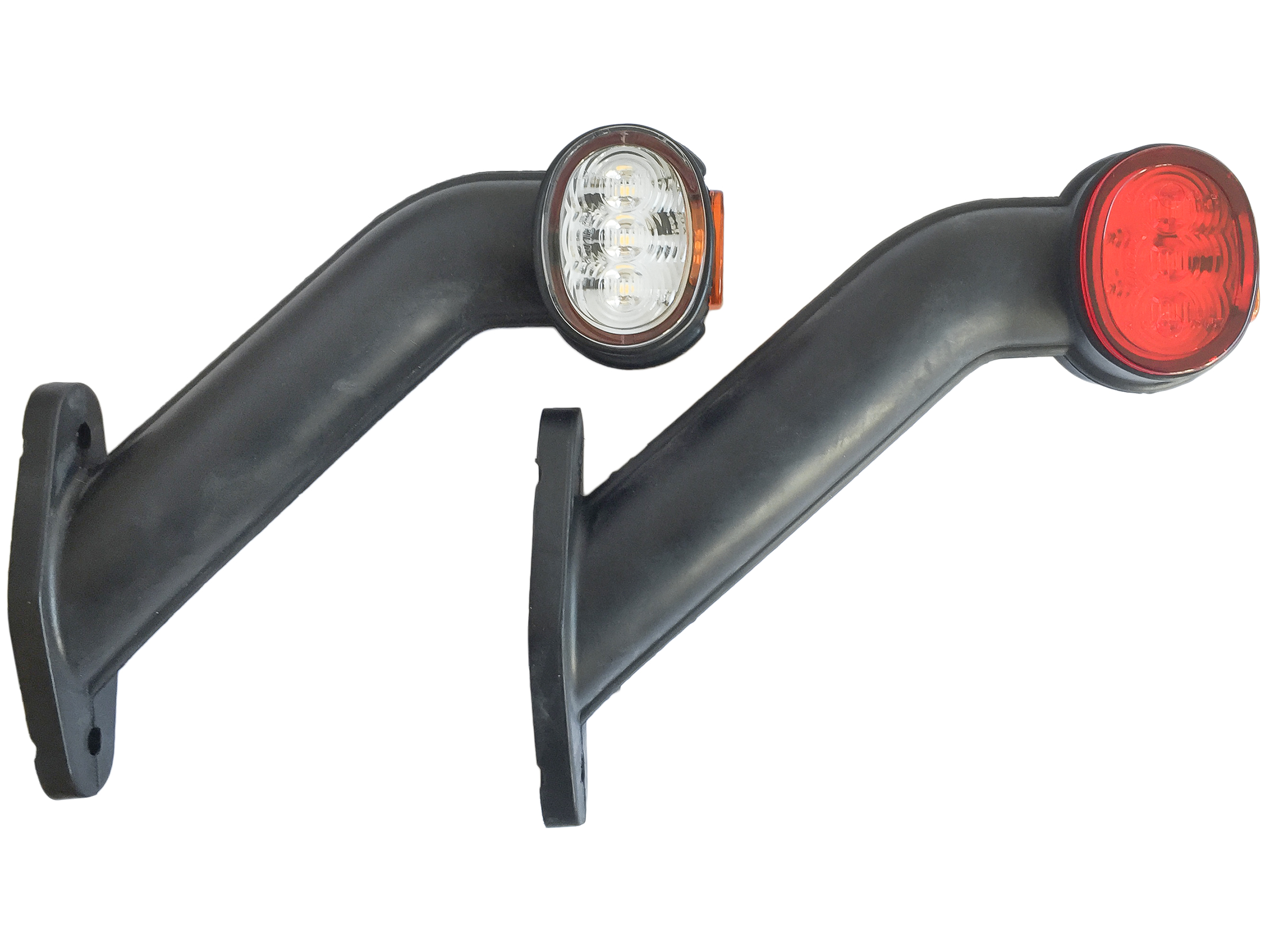 Positionslampa LED röd/vit/orange Vä,12-24V 172 mm 5 m kabel - 2