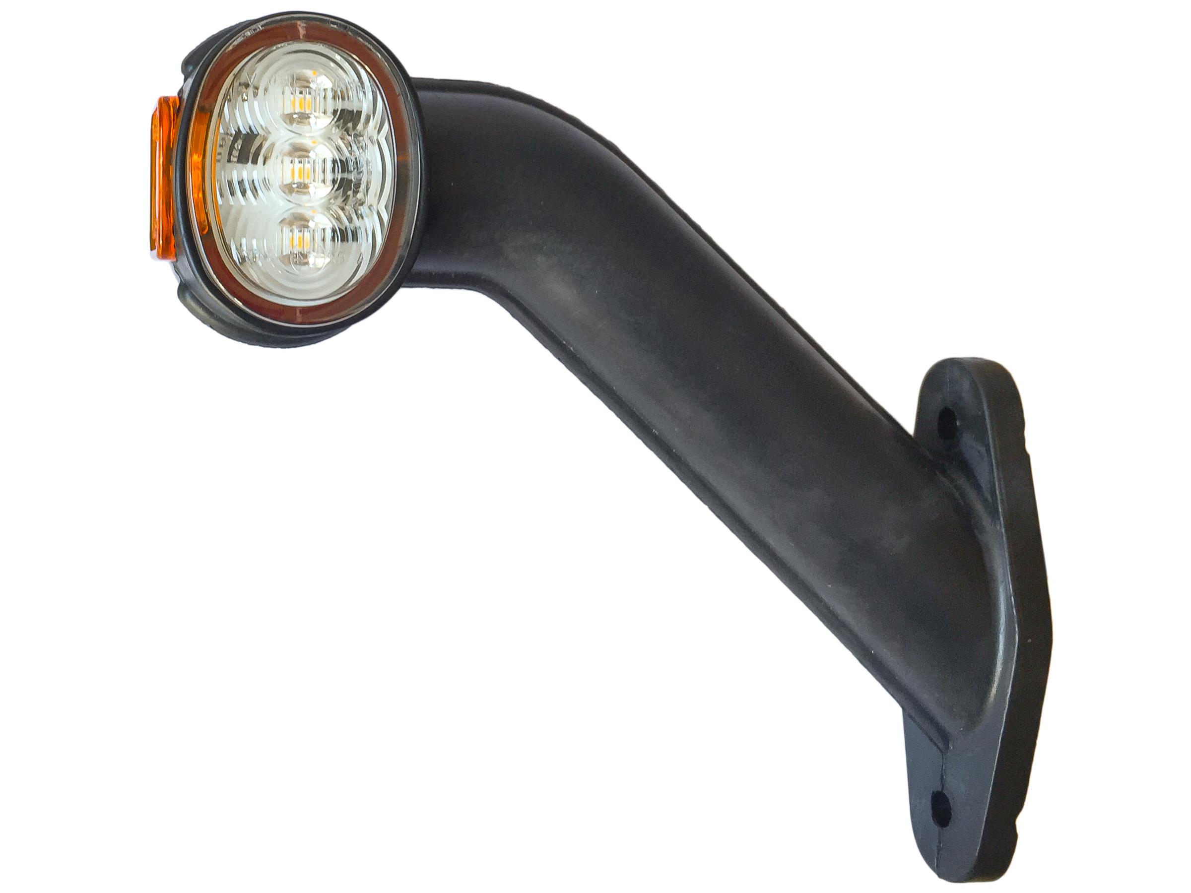 Positionslampa LED röd/vit/orange Hö,12-24V 172 mm 5 m kabel