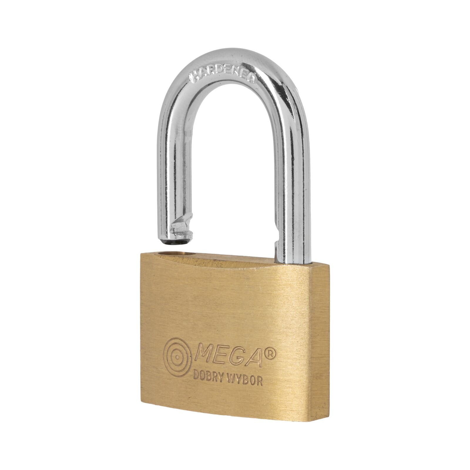 Brass Padlock 40 mm. Thick Type. Hardened Chrome Plated Shackle. 3 Brass Keys. (Butiksförp.) - 4