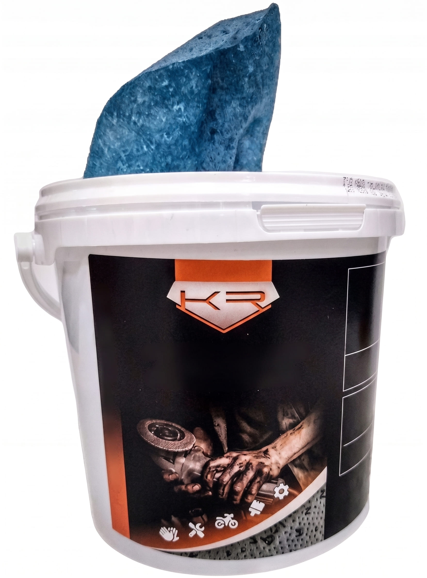 Industriservetter Rengöring Händer Verktyg Maskiner 72 st 25x25 cm Apelsindoft Blå, Krypton