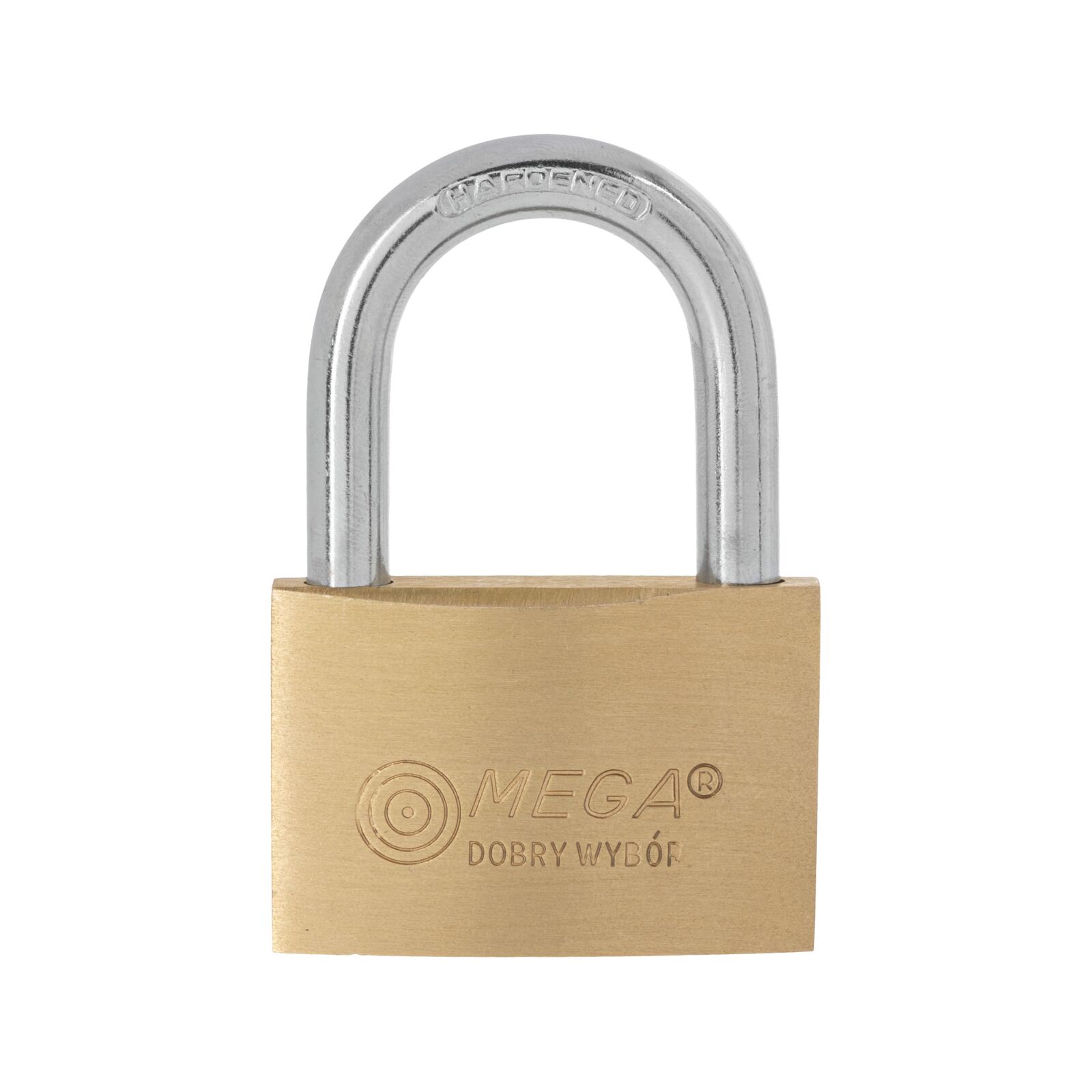 Brass Thin Padlock 63 mm Chrome Plated Hard. Shackle. 3Keys. - 2