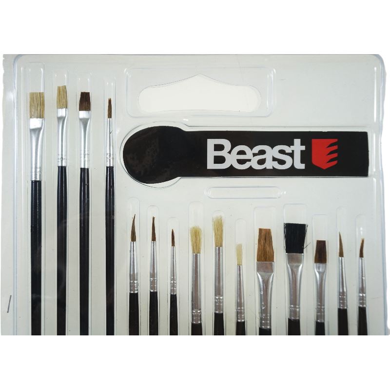 Beast Blandade små penslar 15 stycken