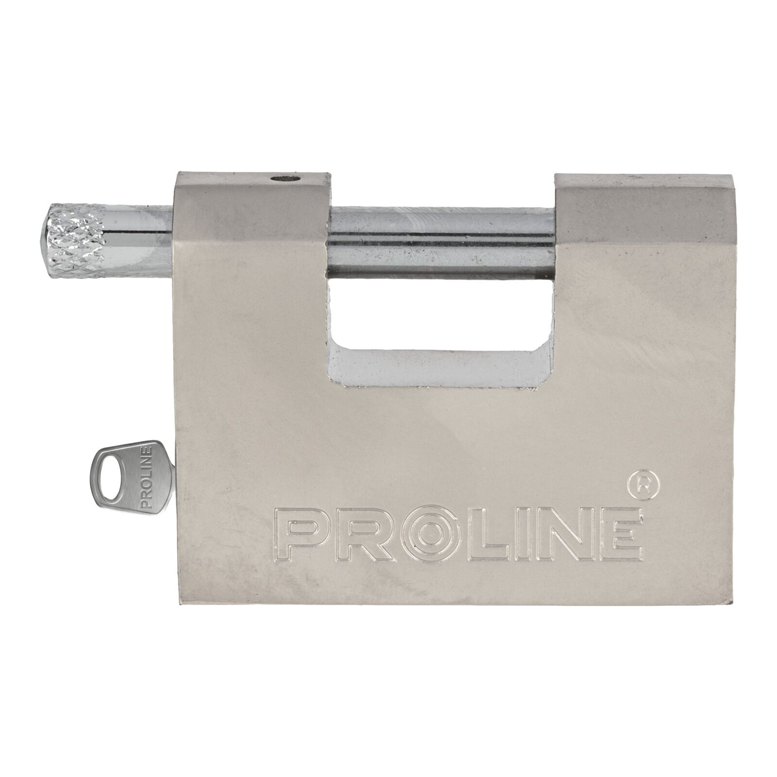 PROLINE TOOLS Förstärkt Gjutjärn Hänglås 80 mm, Hård. El. Nyckel, Proline - 3