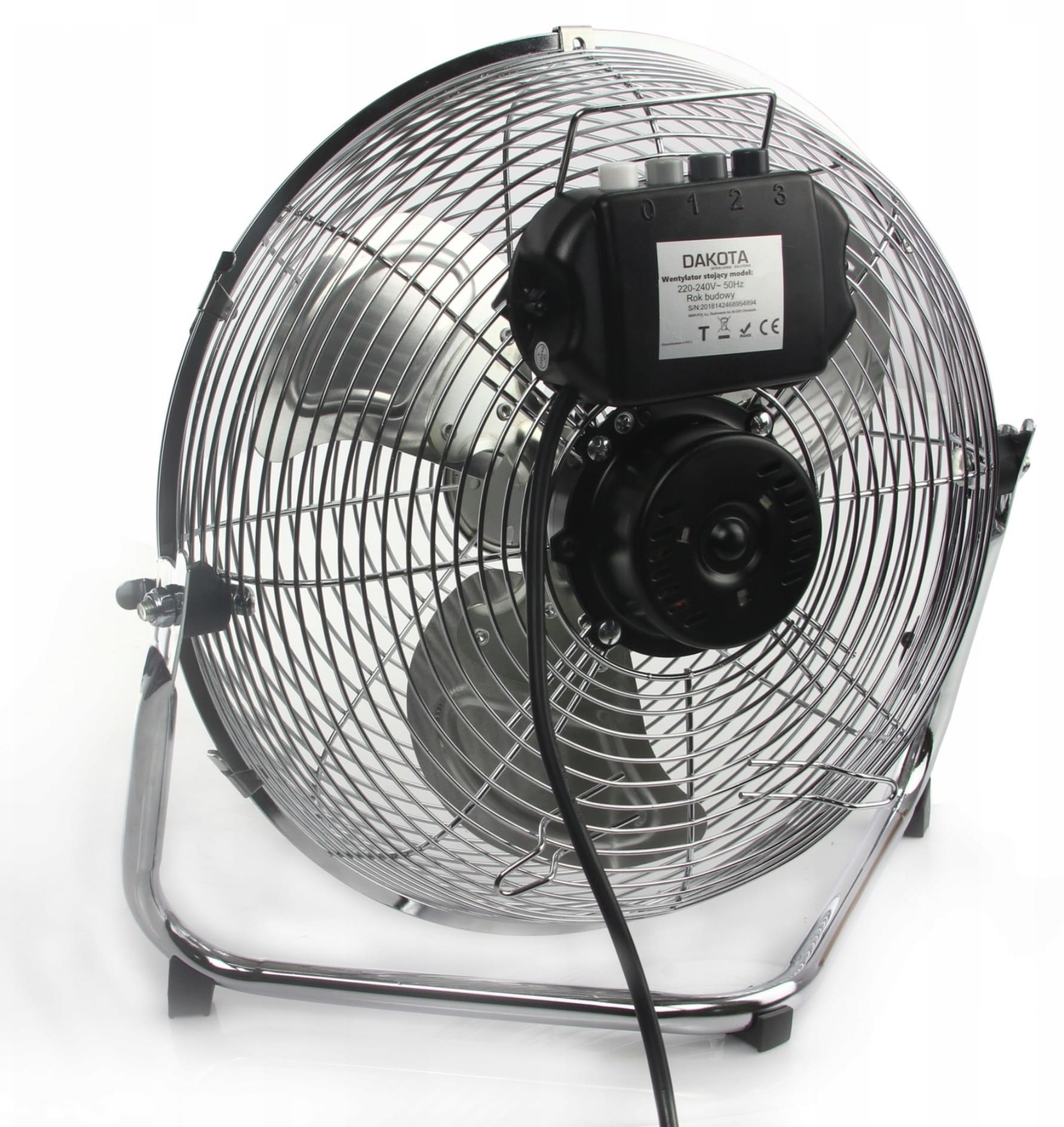Övriga 3 Golvfläkt Industriell Luftcirkulator 120W 50 cm 3 Hastigheter Kromad Stål Silver - 10