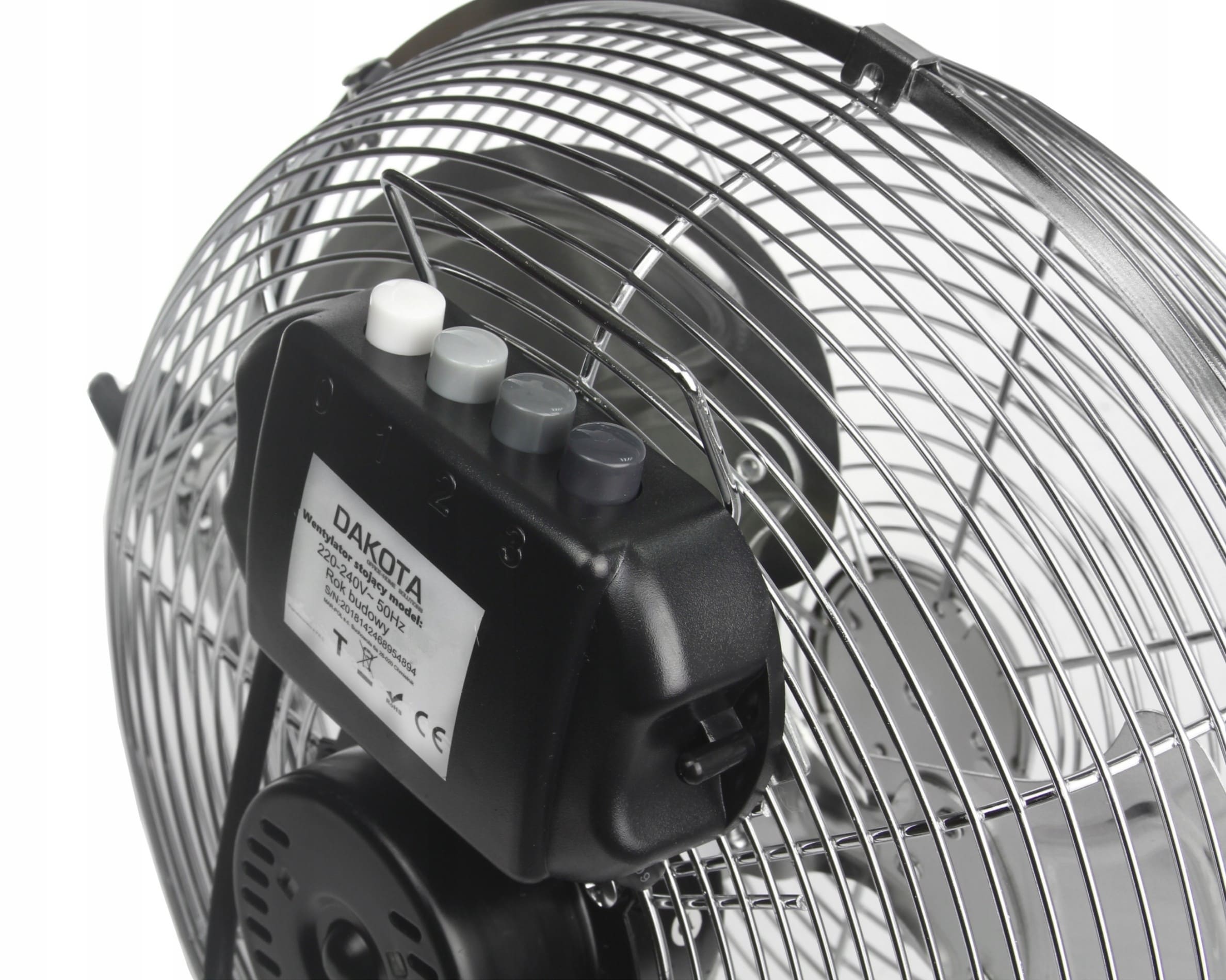 Övriga 3 Golvfläkt Industriell Luftcirkulator 120W 50 cm 3 Hastigheter Kromad Stål Silver - 9