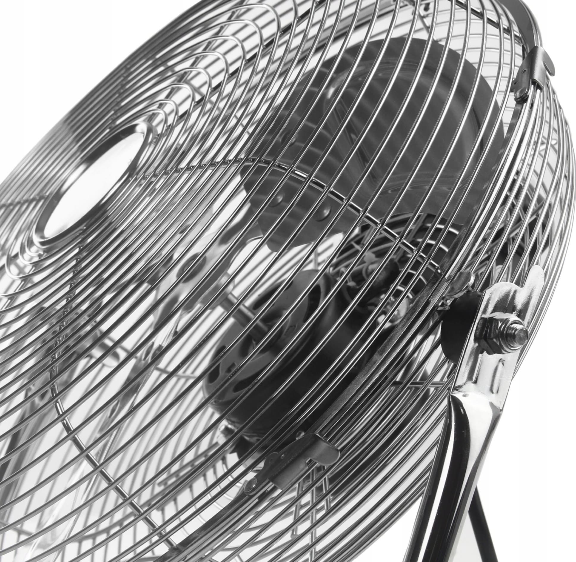 Golvfläkt Industriell Luftcirkulator 120W 50 cm 3 Hastigheter Kromad Stål Silver - 11