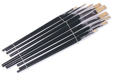 Platt penselset 9 delar, Beast