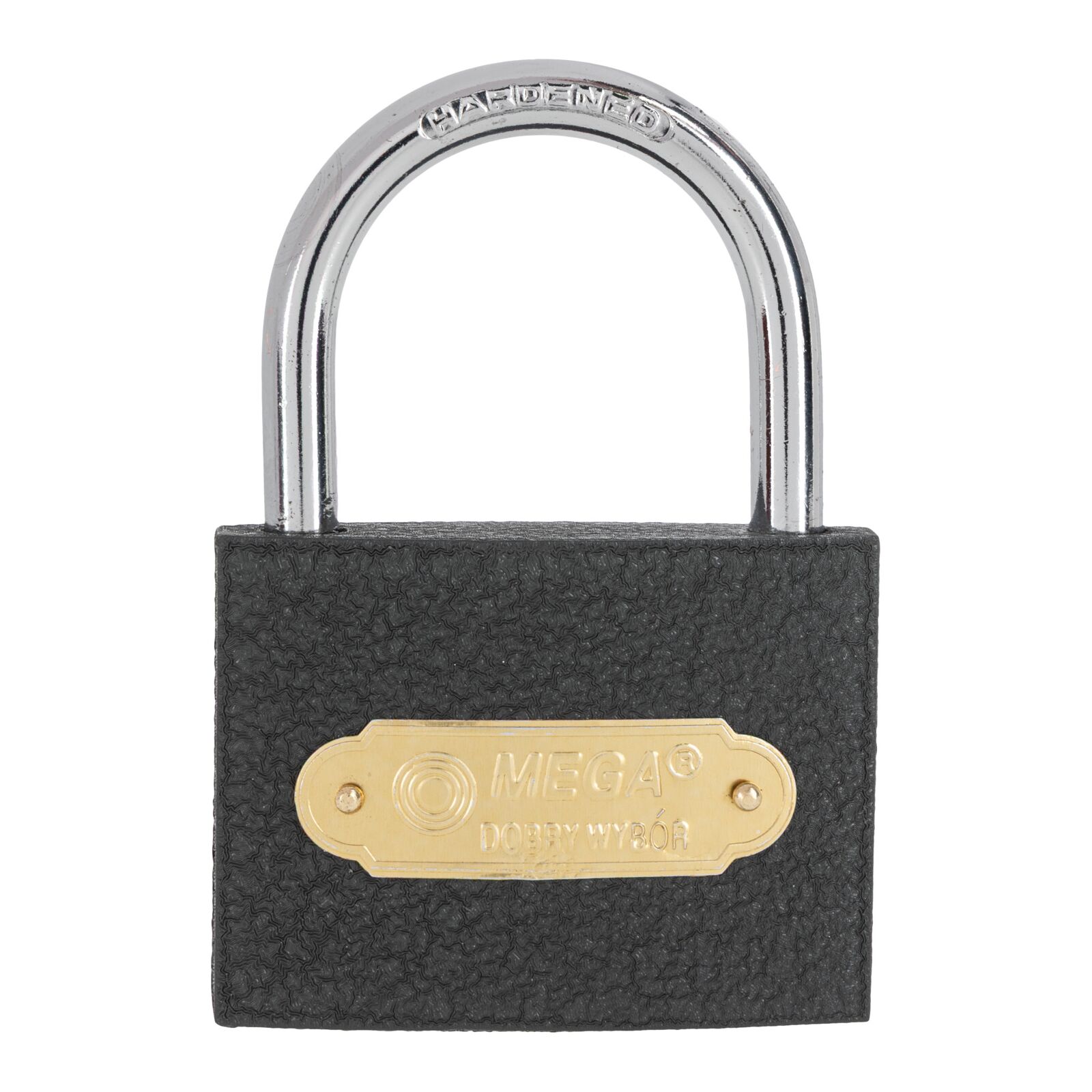 Grey Casting Iron Padlock 40 mm Heavy Type. Chrome Plated Hardened Shackle 3 Keys. Packed Individual Color Carton Box - 3