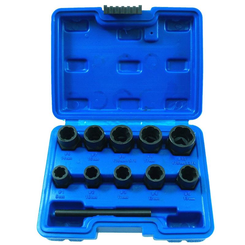 Beast Set med hylsor för skadade skruvar 9 - 19 mm 3/8
