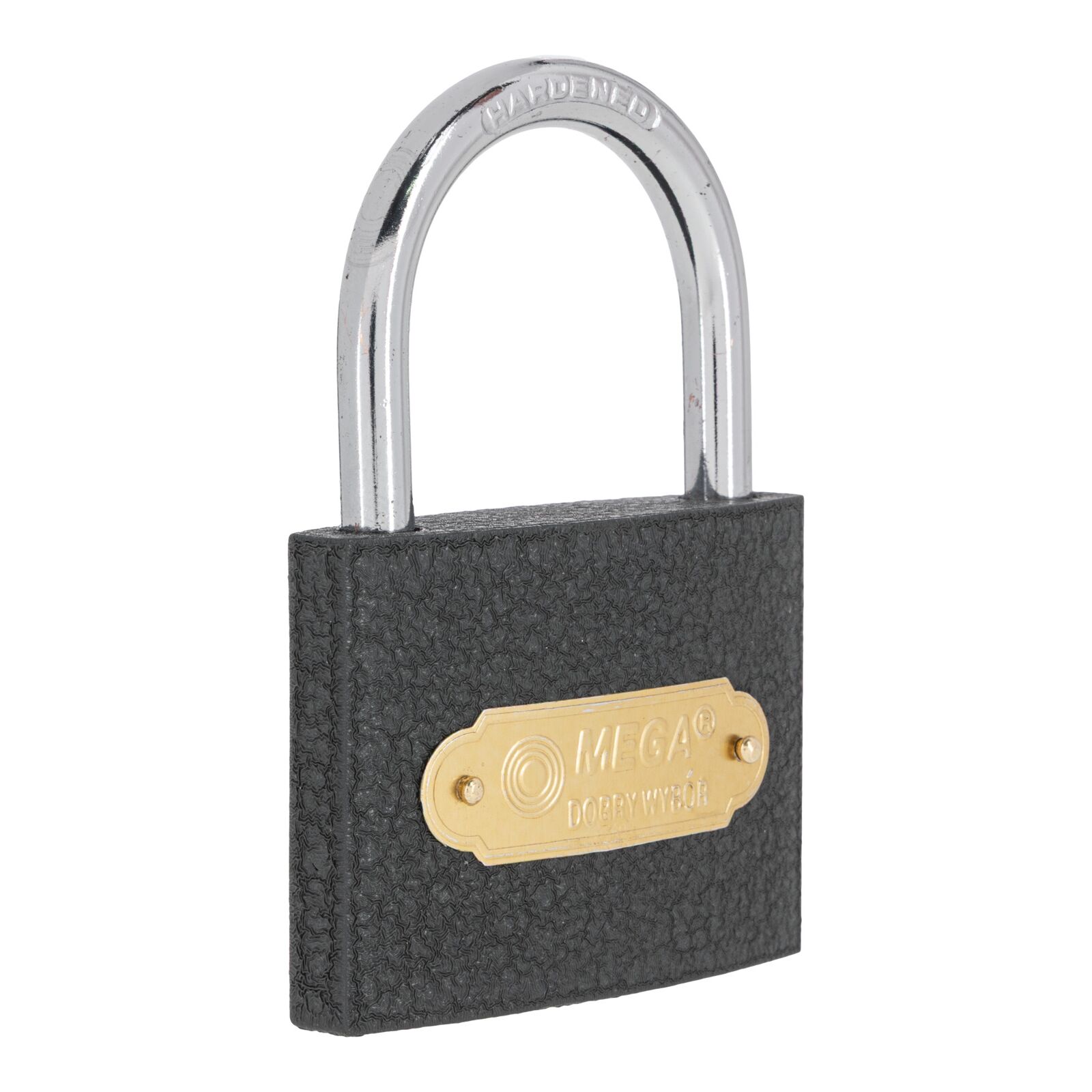 Grey Casting Iron Padlock 63 mm Heavy Type. Chrome Plated Hardened Shackle 3 Keys. Packed Individual Color Carton Box - 2