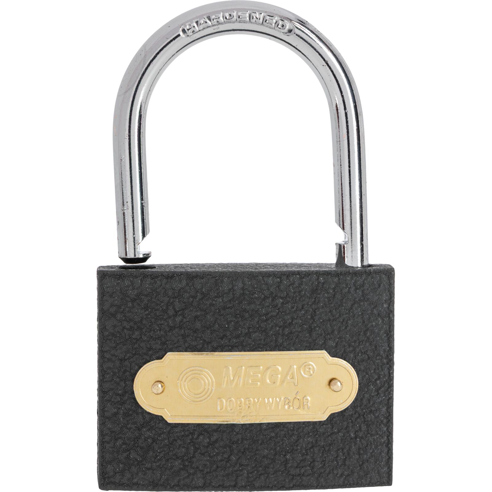 Grey Casting Iron Padlock 63 mm Heavy Type. Chrome Plated Hardened Shackle 3 Keys. Packed Individual Color Carton Box - 3