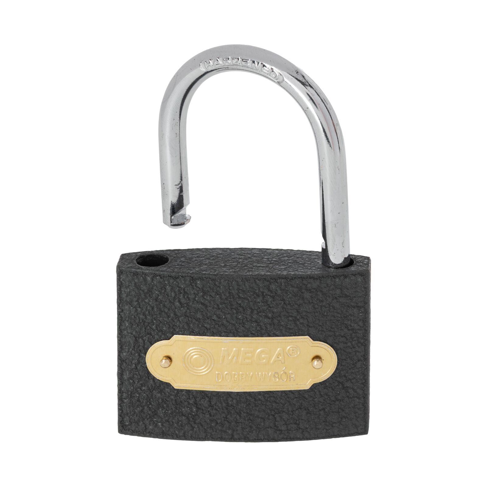 Grey Casting Iron Padlock 63 mm Heavy Type. Chrome Plated Hardened Shackle 3 Keys. (Butiksförp.) - 4