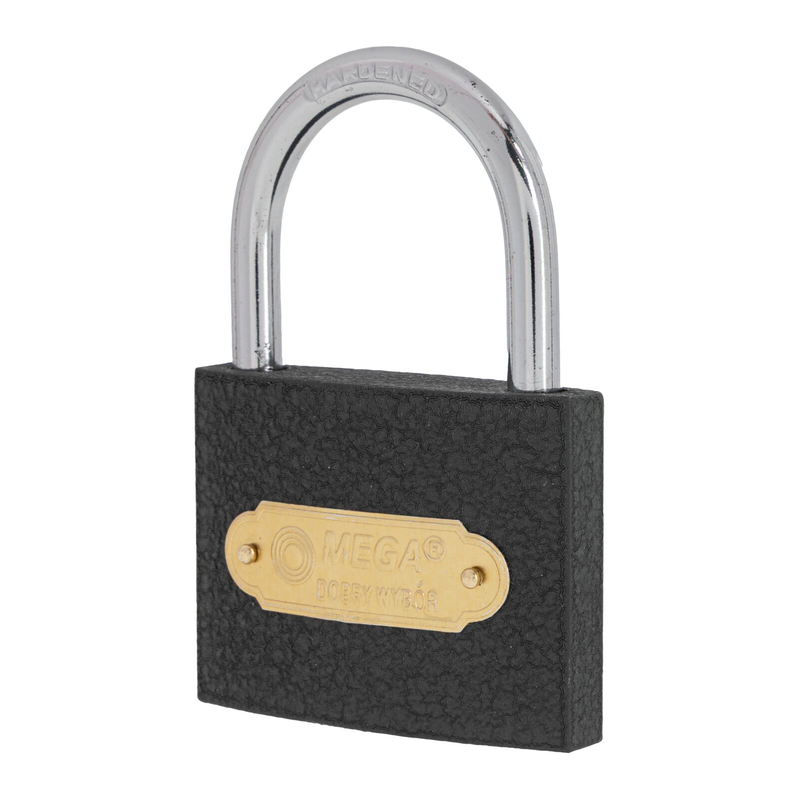 Grey Casting Iron Padlock 63 mm Heavy Type. Chrome Plated Hardened Shackle 3 Keys. (Butiksförp.) - 6