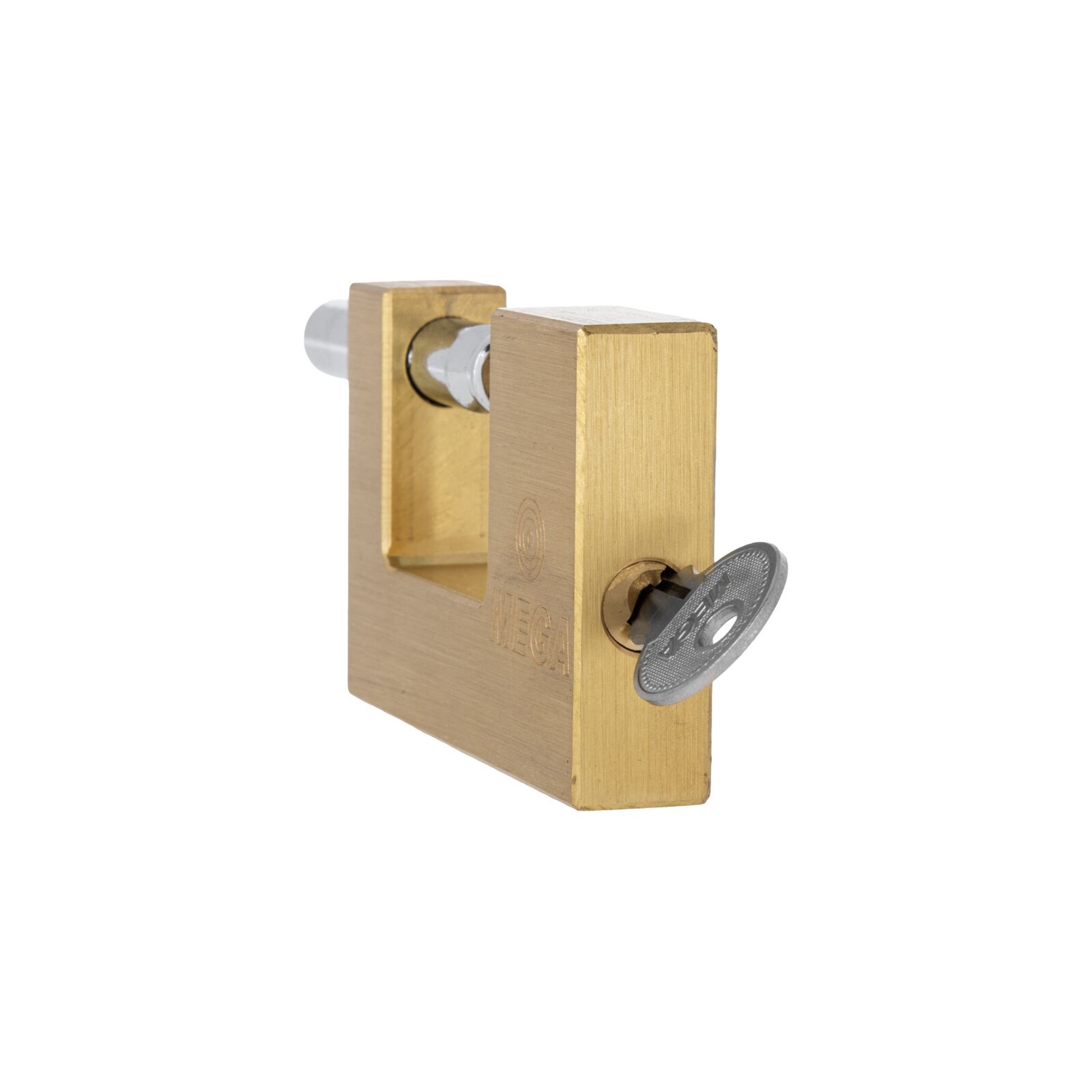 Close Shackle Brass Padlocks , 50 mm, Dist. 14 mm, Bolt 8 mm - 3