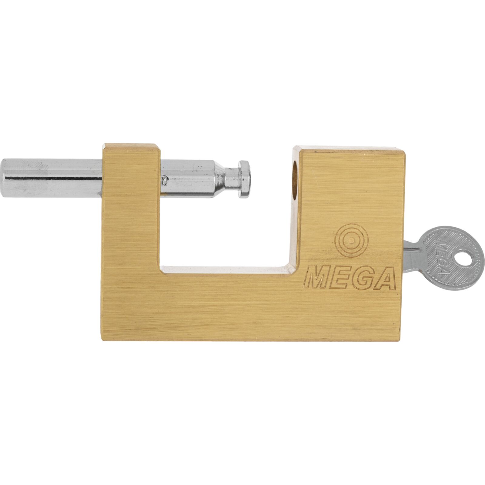 Close Shackle Brass Padlock 65 mm. Shackle Chrome Plated, Hardened 10 mm Dia, Dist. 20 mm. - 5