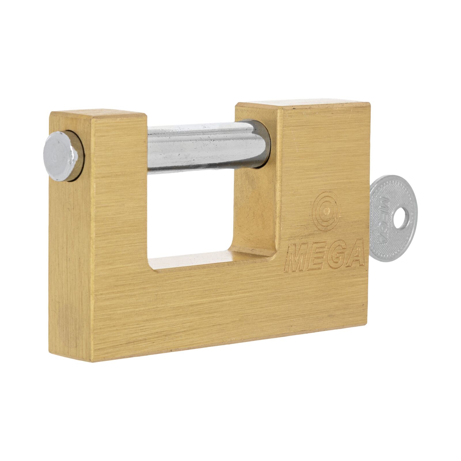 Close Shackle Brass Padlock 65 mm. Shackle Chrome Plated, Hardened 10 mm Dia, Dist. 20 mm. - 4