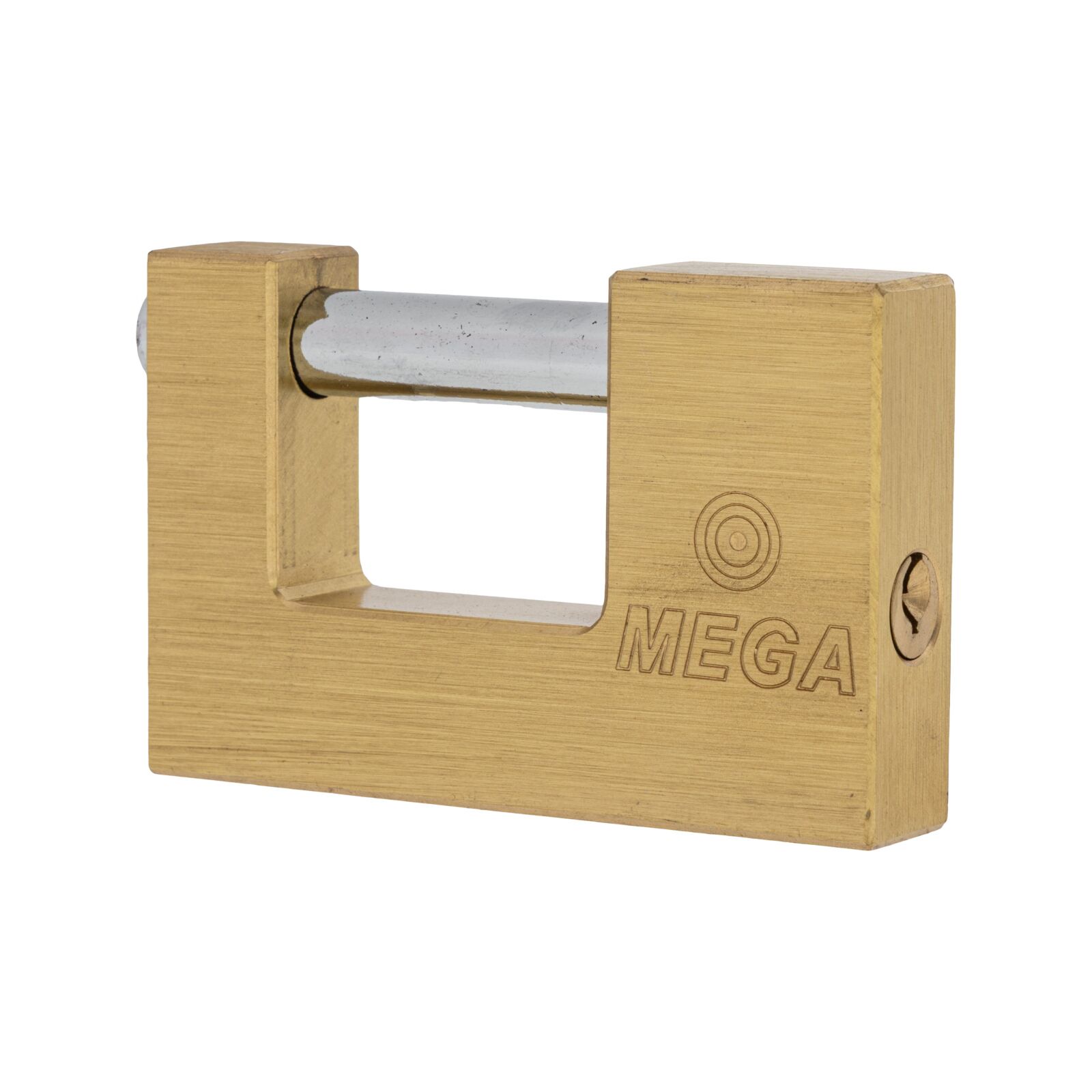Close Shackle Brass Padlock 75 mm. Shackle Chrome Plated, Hardened 12 mm Dia, Dist. 24 mm. P - 6