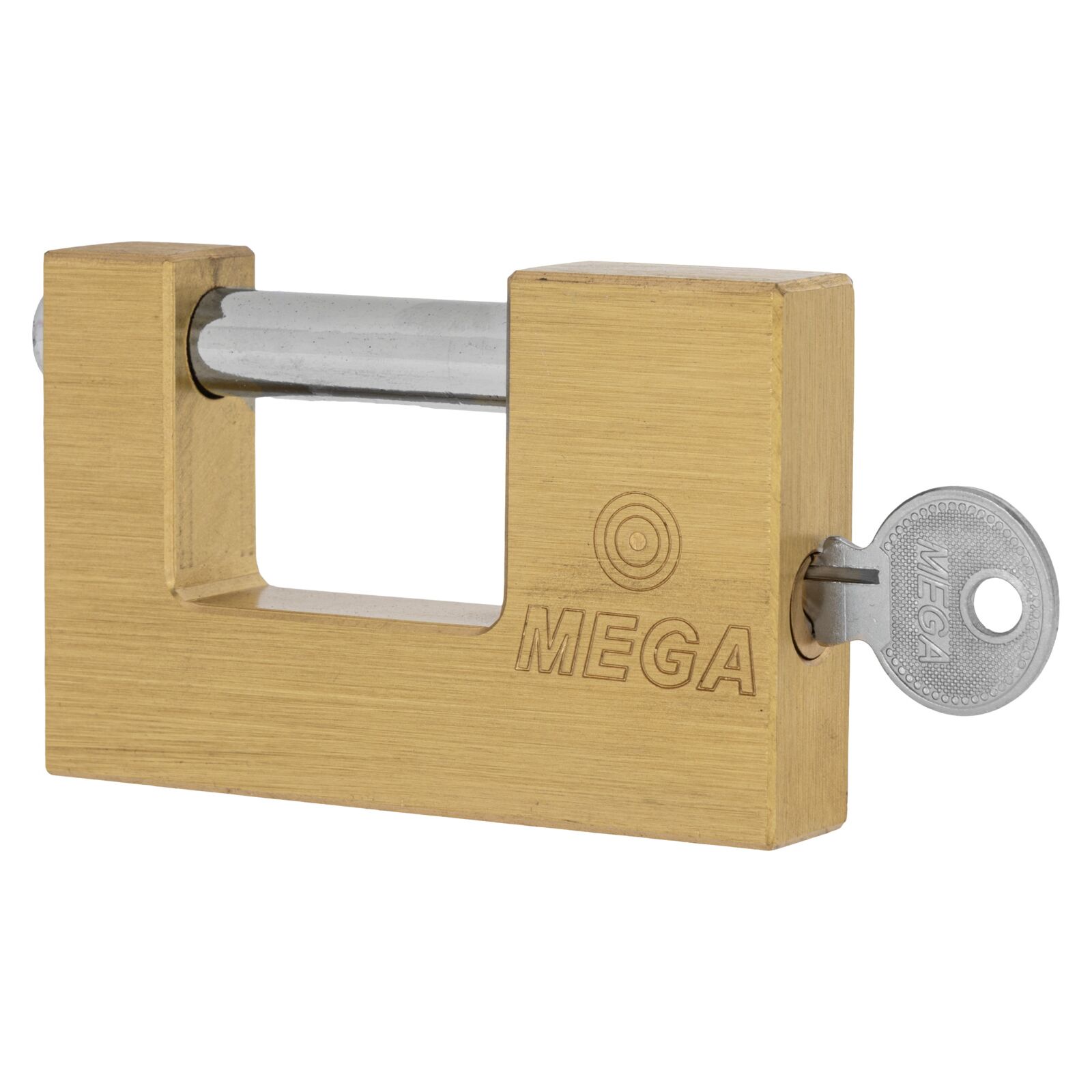 Close Shackle Brass Padlock 75 mm. Shackle Chrome Plated, Hardened 12 mm Dia, Dist. 24 mm. P - 2