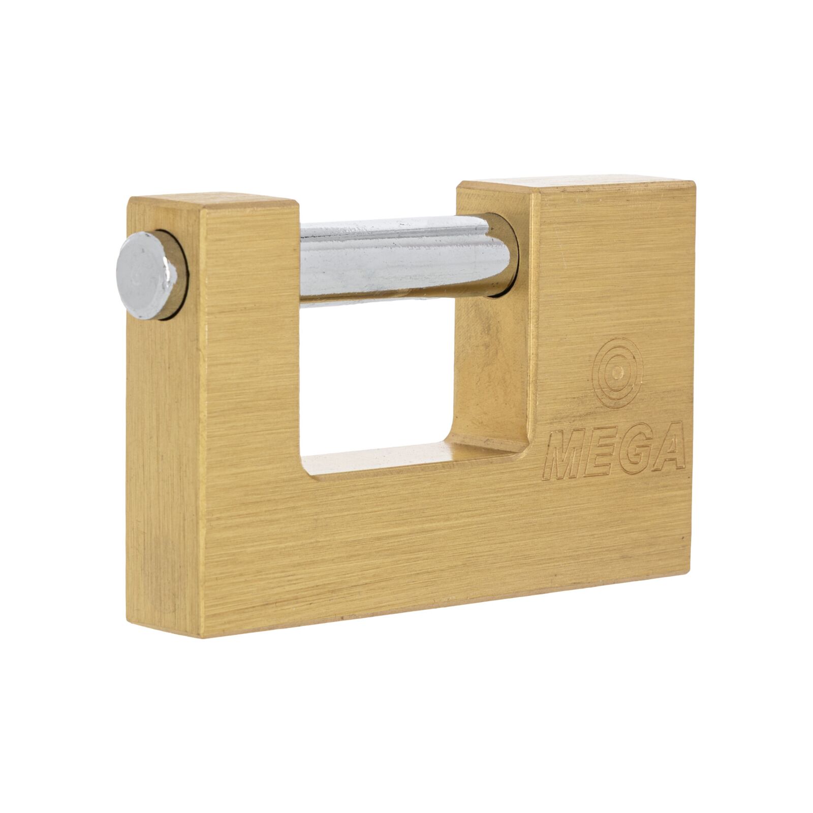 Close Shackle Brass Padlock 75 mm. Shackle Chrome Plated, Hardened 12 mm Dia, Dist. 24 mm. P - 4