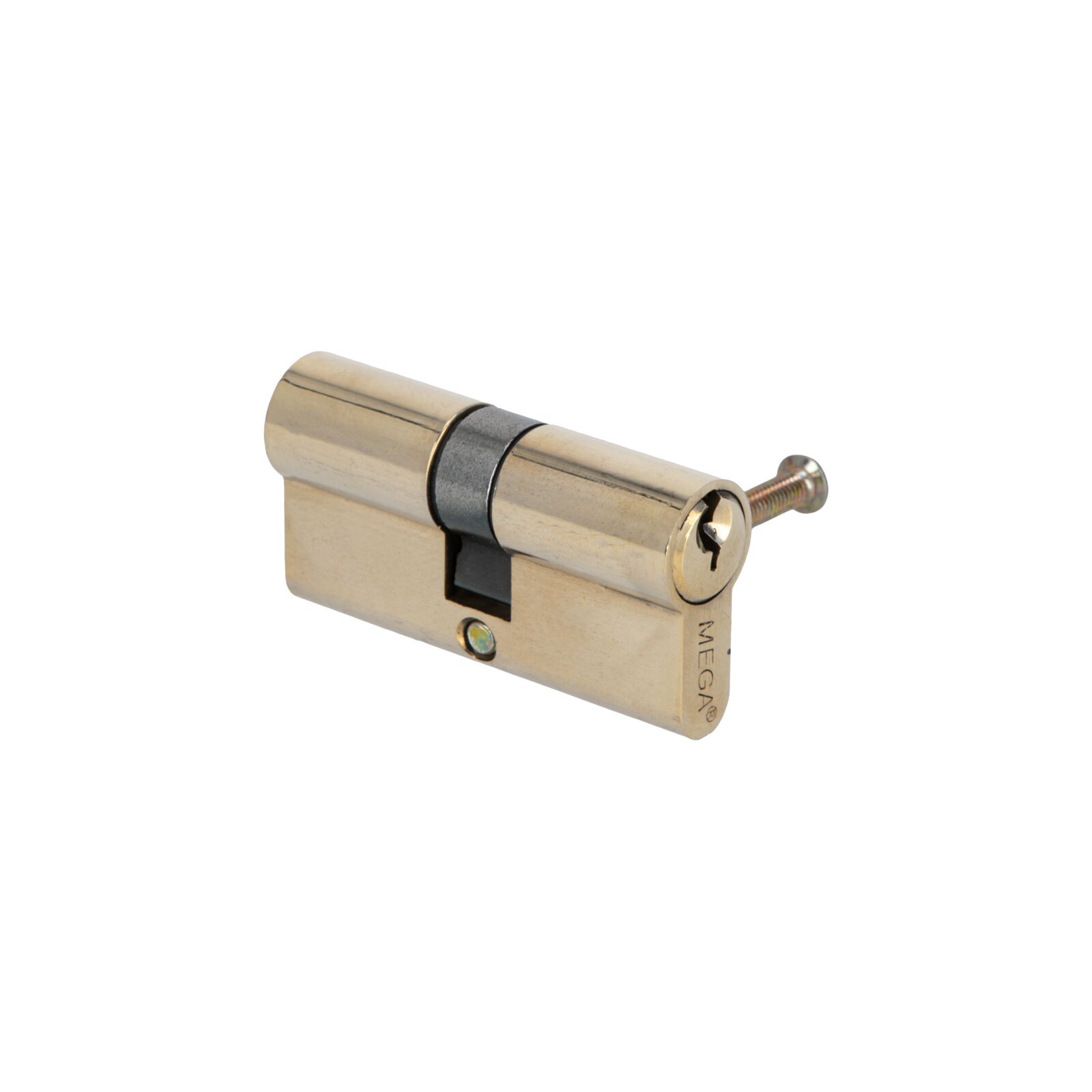 Brass Lock Cylinder 62 mm On Card, 3 Keys - 6