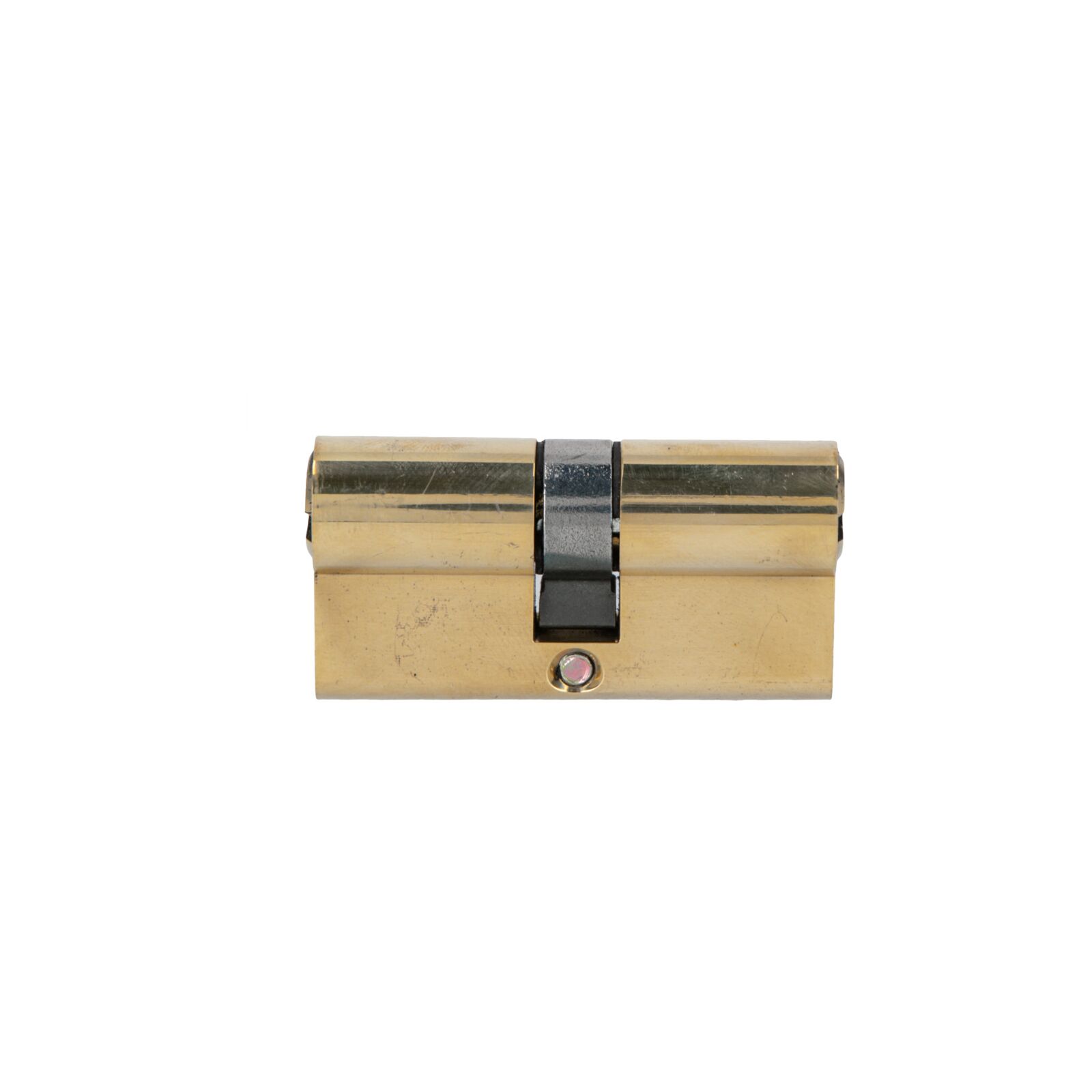 Brass Lock Cylinder, Symmetrical - 62 mm. 6 Special Security Type Keys. Lång Brass Screw 64 mm. On Card - 5