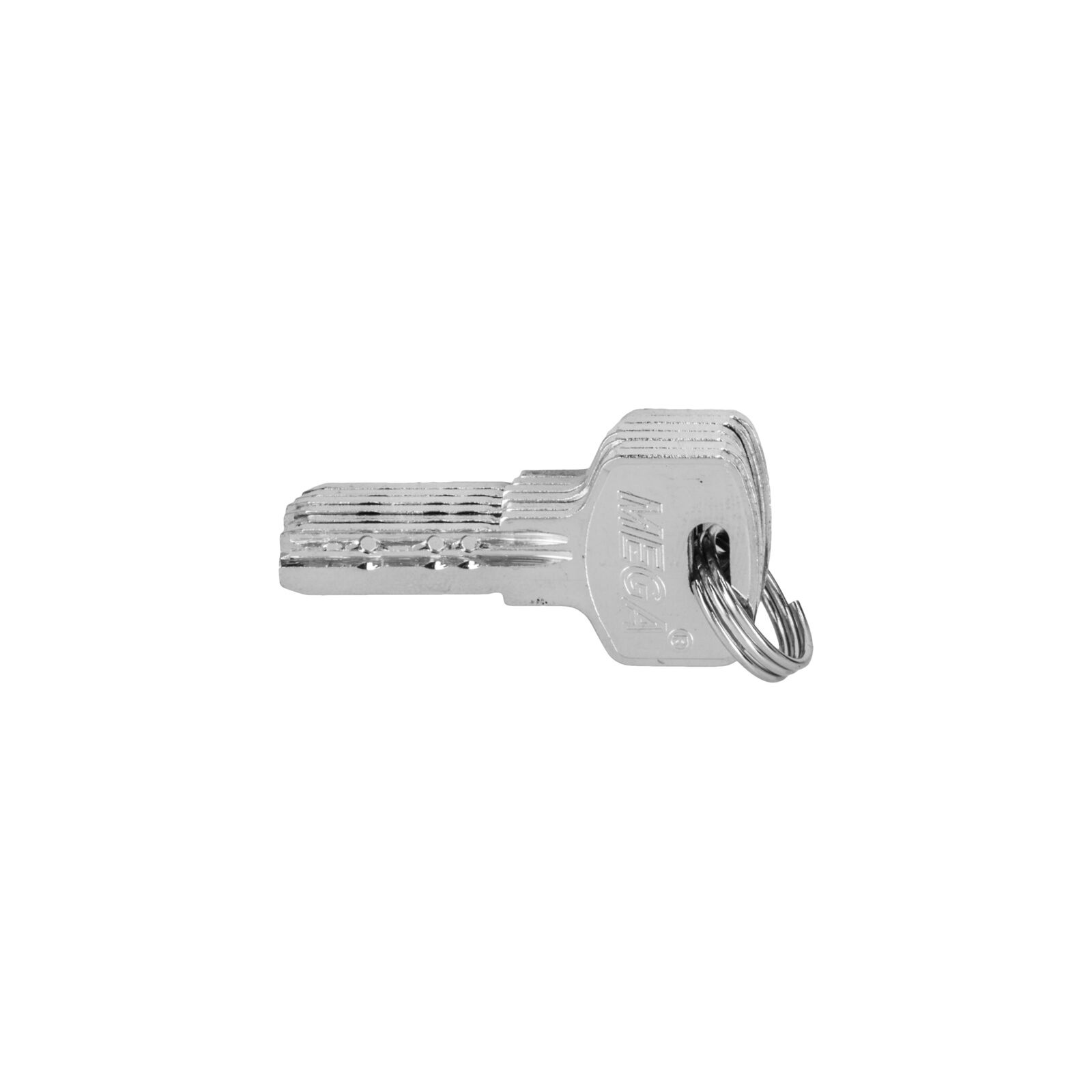 Brass Lock Cylinder, Symmetrical - 62 mm. 6 Special Security Type Keys. Lång Brass Screw 64 mm. On Card - 6