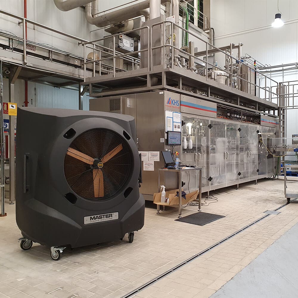 Förångningskylare Industri 30000 m³/h 1050 W 200 l Tank Flyttbar Master - 4